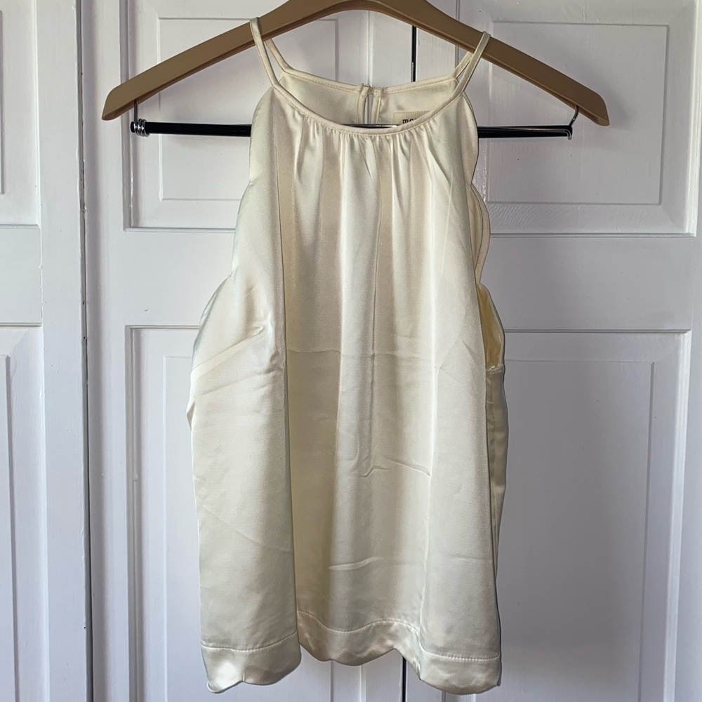Cream Spaghetti Strap Blouse